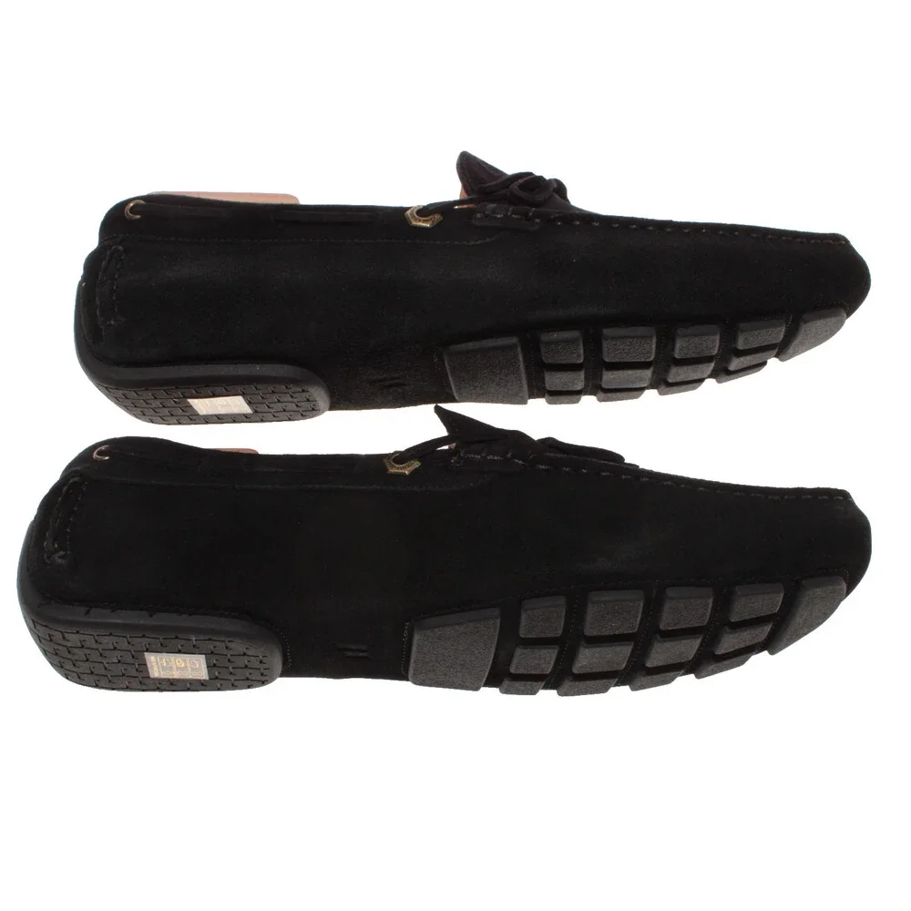 Piloti NWB Atlas Slip On Loafers Size 9 US in Black Suede Made in Portugal